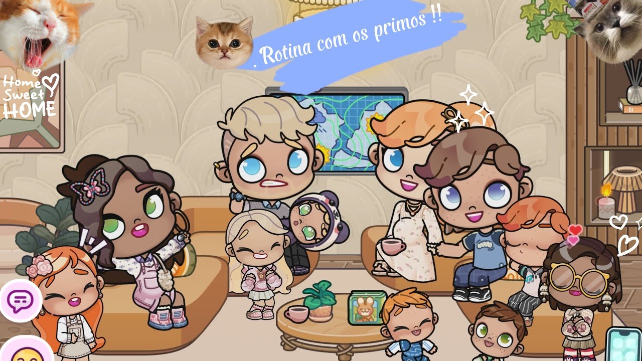 Rotina com os primos #avatarworld #familiasunset 