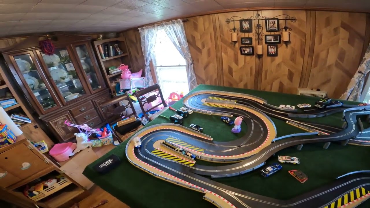 Scalextric Digital Pro Rallycross home designed layout.