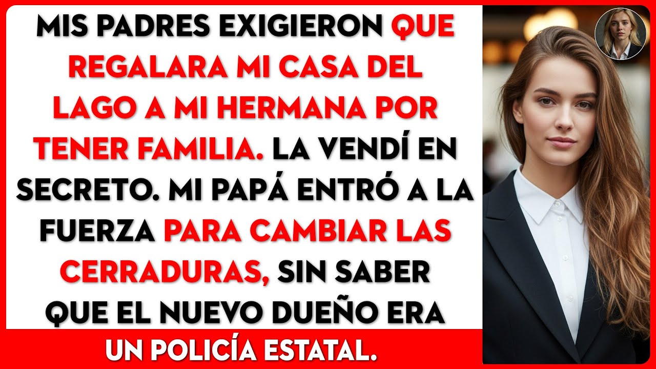 Mis padres exigieron que le diera mi casa a mi hermana, así que se la vendí a un policía.