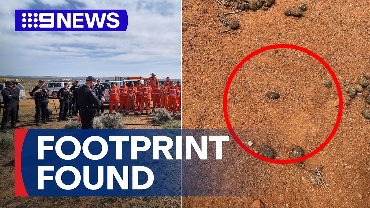 Footprint found as search for missing boy enters fifth day | 9 News Australia