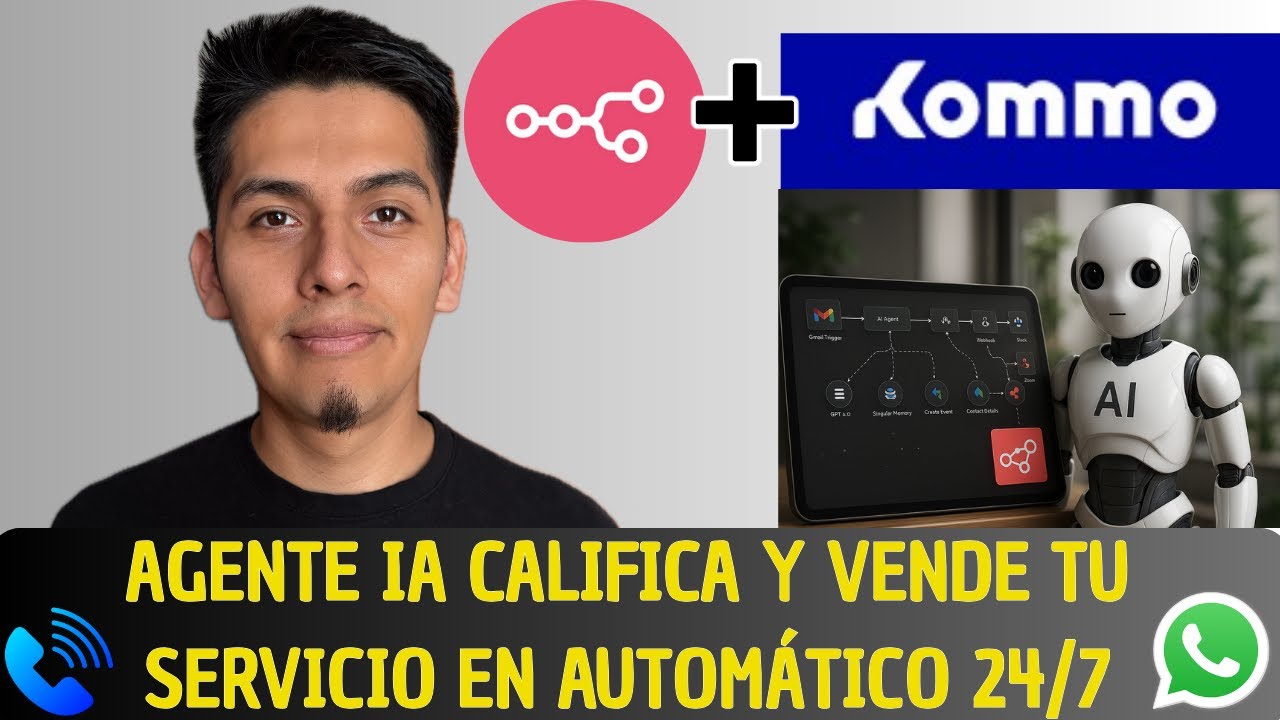 AGENTE DE IA INTEGRADO EN KOMMO CRM: Llama, Vende, Responde y Califica SOLO