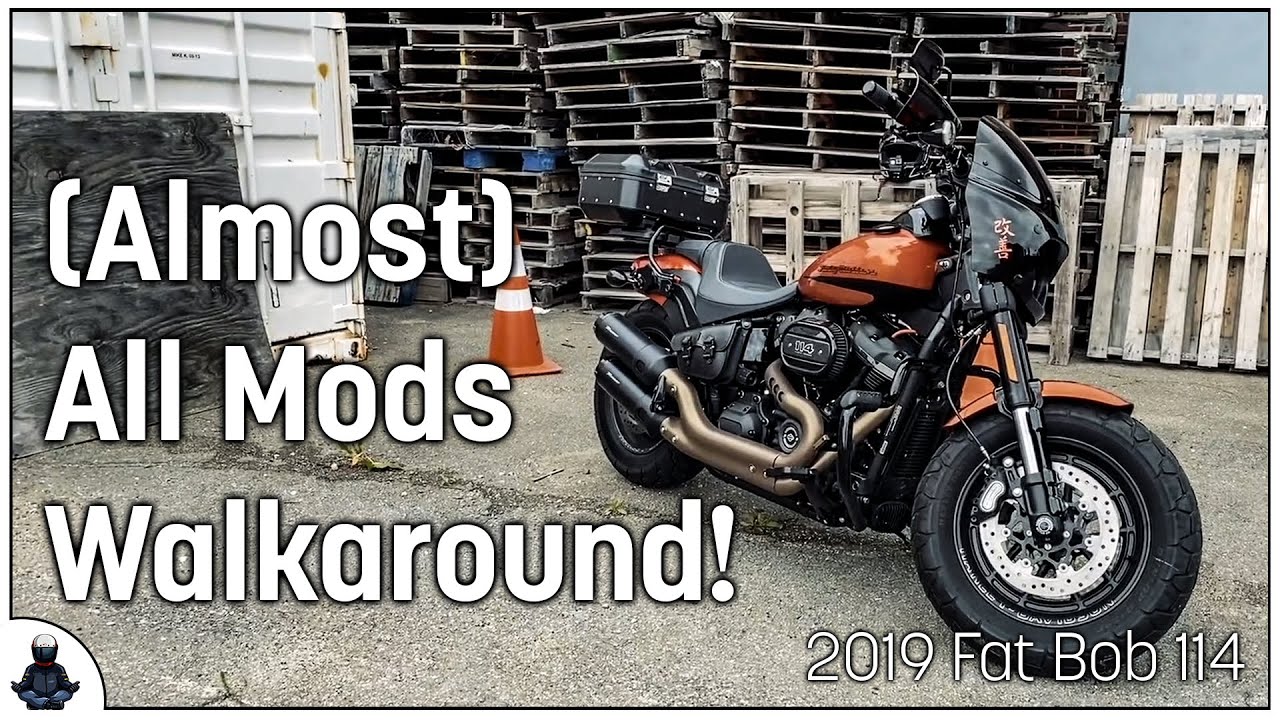 Walkaround of my 2019 Fat Bob FXFBS - Almost all mods are done!