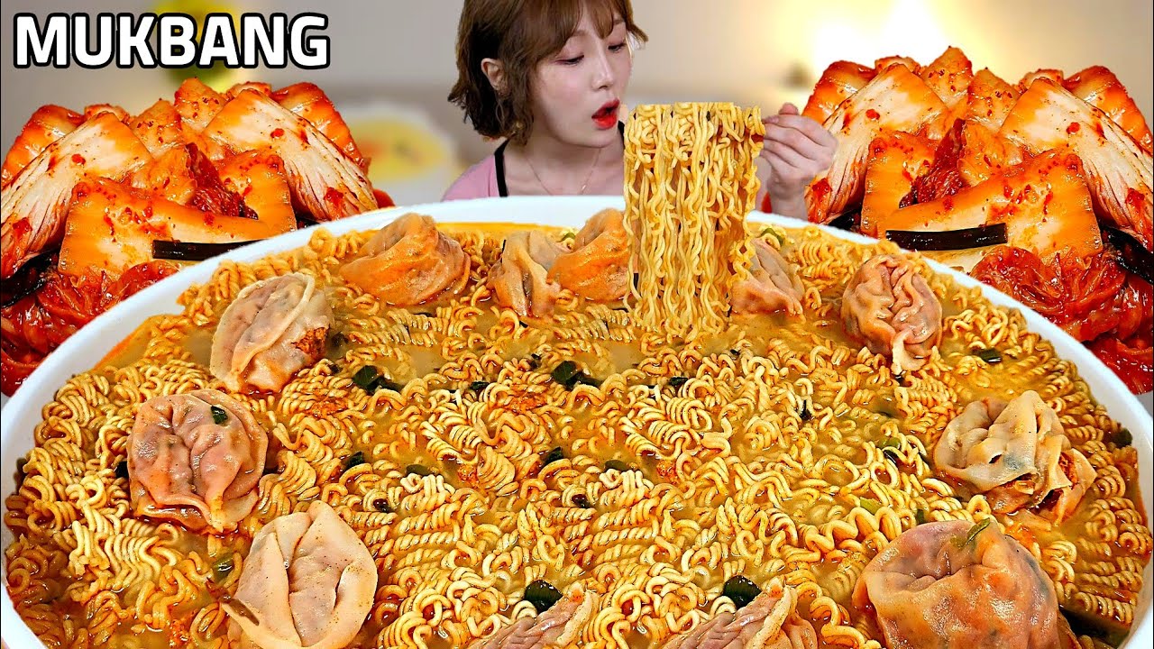 Джумбо Кимчи печенья рис Кимчи МУКБАНГ