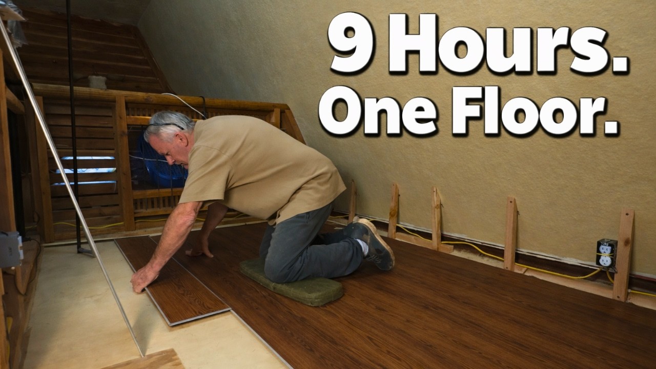 Vinyl Plank Flooring Install in My A-Frame Cabin Loft