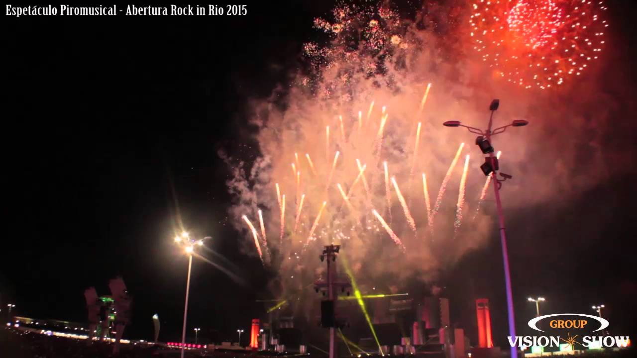 Espetáculo Piromusical - Abertura Rock in Rio 2015
