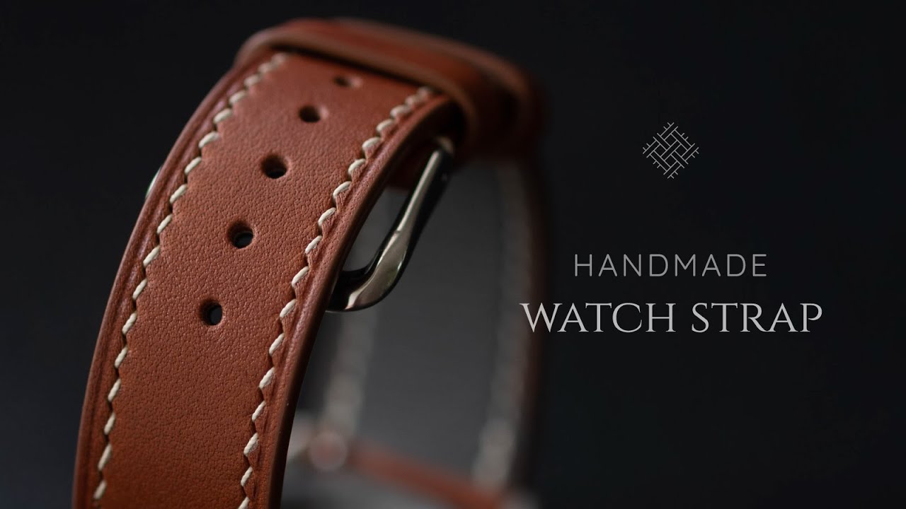 Making a Handmade Leather Watch Strap.