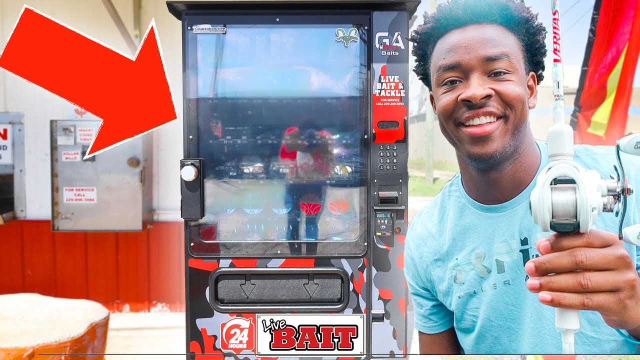 Buying FISHING LURES From a VENDING MACHINE