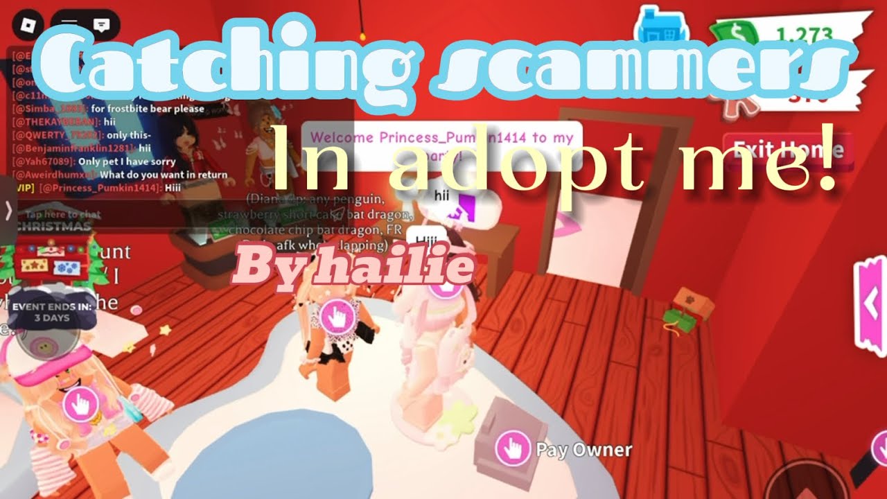 Catching scammers in adopt me 