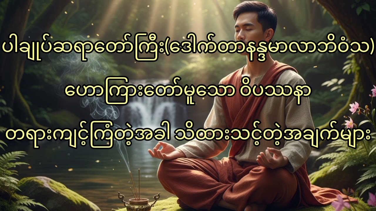 ဝိပဿနာကျင့်ကြံရင် လုပ်ဆောင်ရမယ့်အရာများ #ဒေါက်တာနန္ဒမာလာဘိဝံသ#ပါချုပ်ဆရာတော်တရားများ @aibuddhavideo 