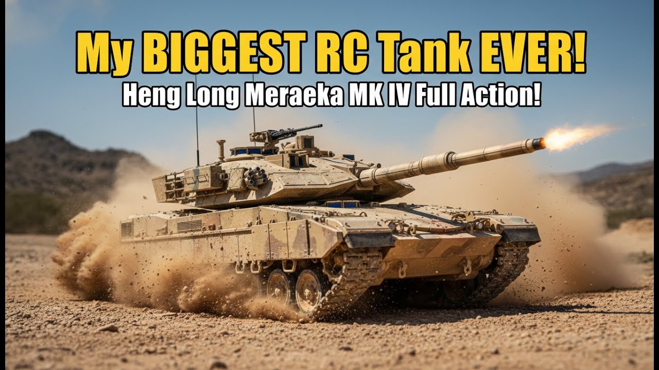 My BIGGEST RC Tank EVER! Heng Long Merkava MK IV Full Action! #tank #tanks #rctruck #rccar