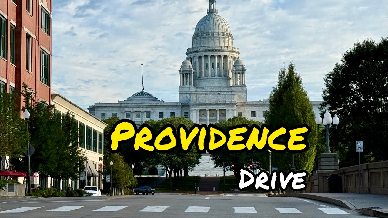 Drive Around Providence Rhode Island USA