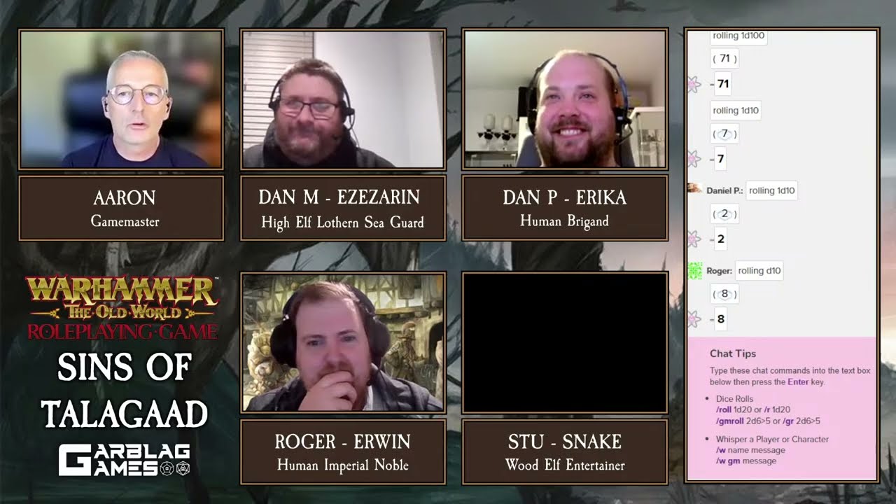 The Old World RPG - Sins of Talagaad - Episode 1