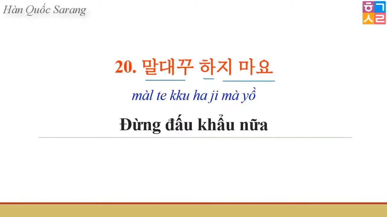 Luyện Giao Tiếp Tiếng Hàn Mỗi Ngày Với 300 Câu Ngắn Cực Thực Tế