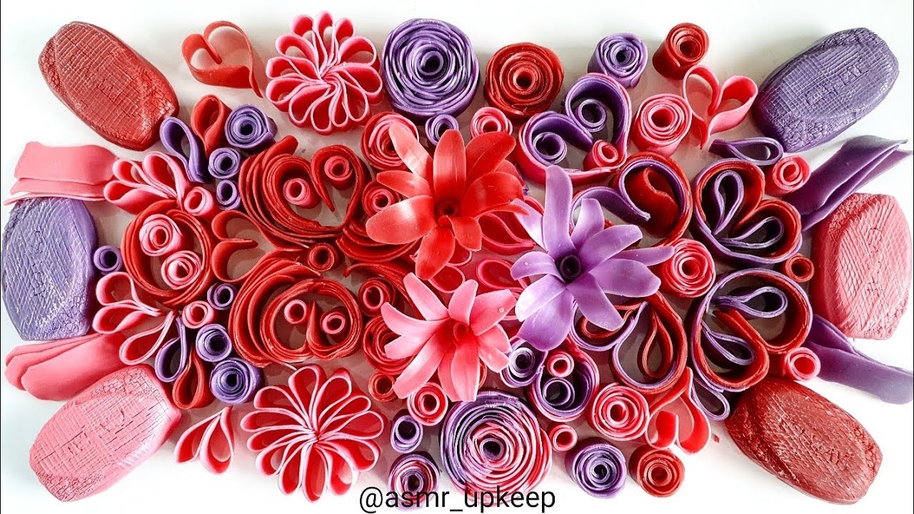 ASMR soap camay set 🌸. Crushing soap ROSES, soap CURLS and soap CUBES