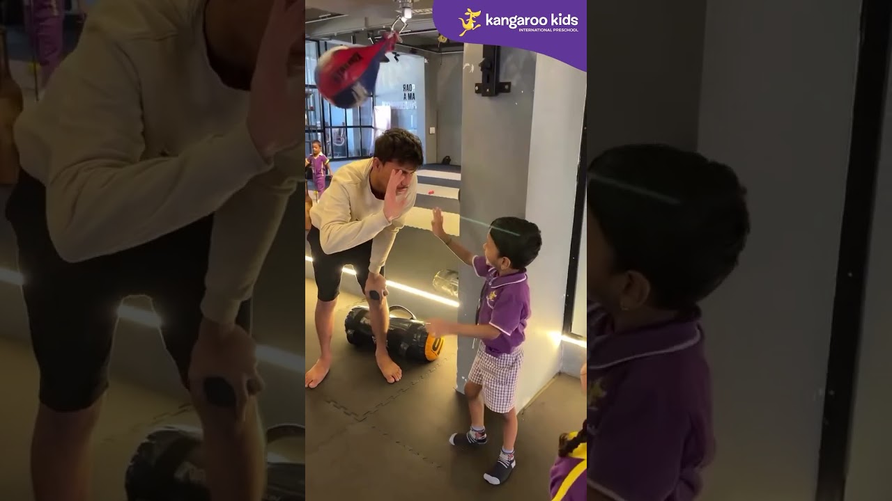Stronger, Mightier and Smarter Kangaroo Kids at Gymnasium