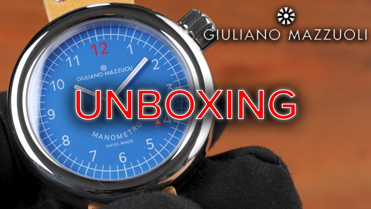 UNBOXING The Manometro Polished Steel Blue - Giuliano Mazzuoli