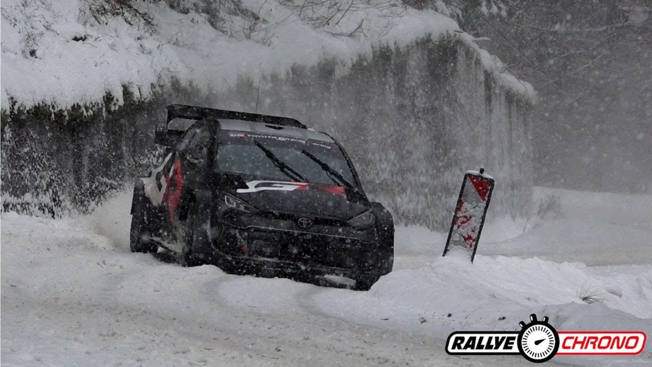 Test Sébastien Ogier Rallye Monte Carlo 2026  - Toyota Yaris GR Rally1 - Full Snow