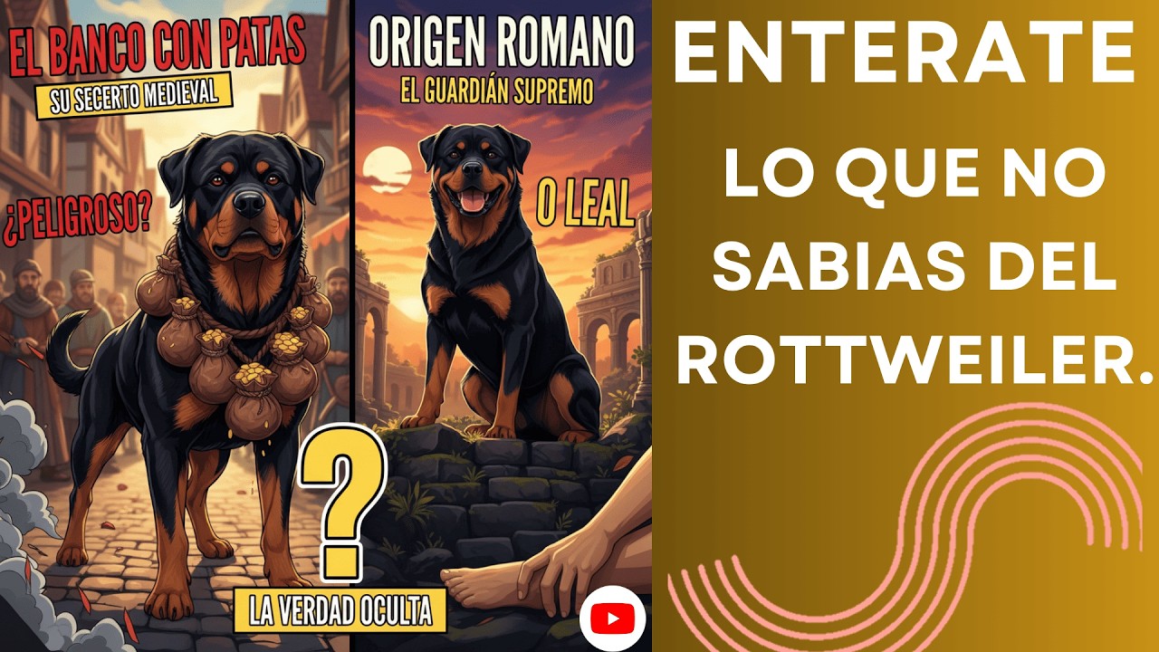 LA VERDAD SOBRE EL ROTTWEILER :¿Perro feroz o gigante noble?