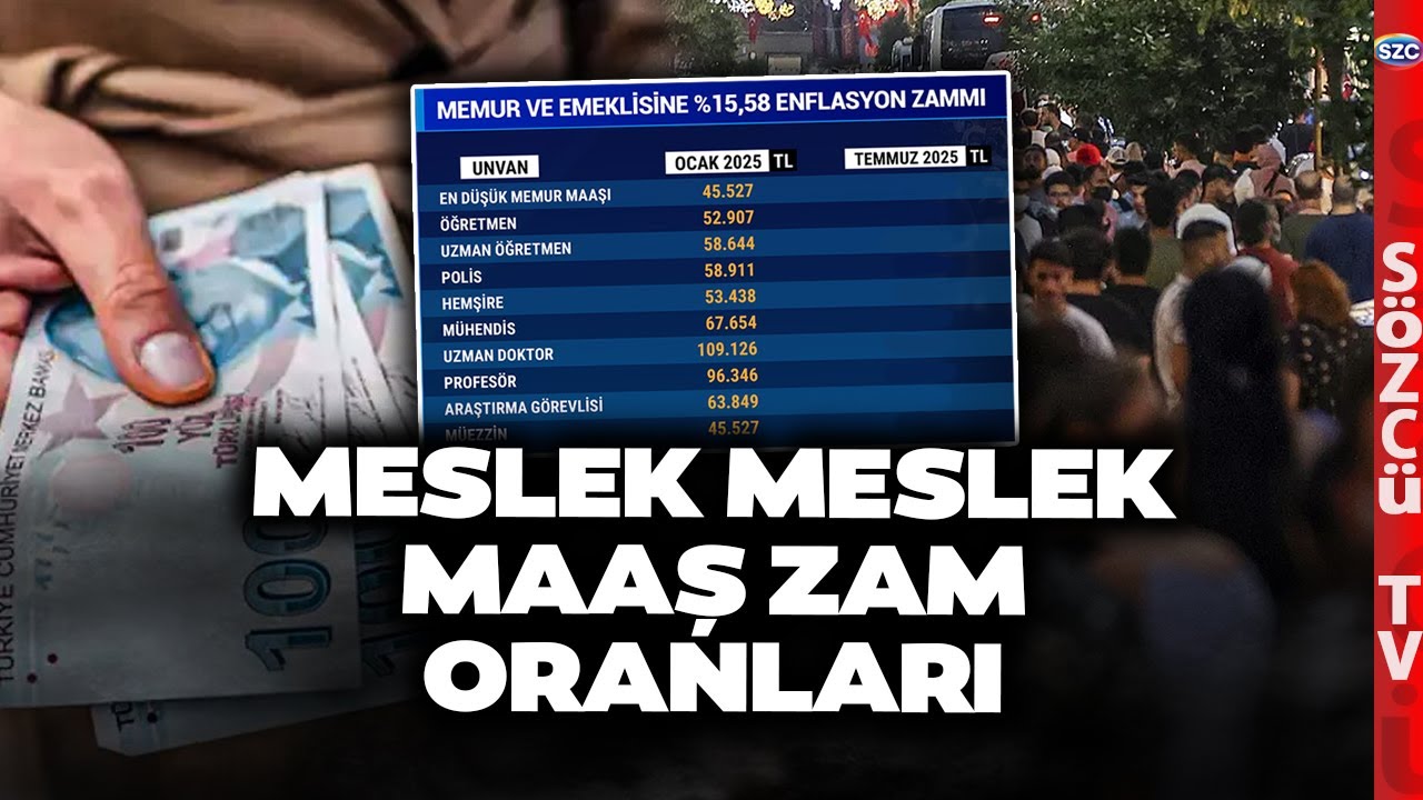 2025 Temmuz SGK Bağ-Kur Memur Emekli Maaşları Belli Oldu! İşte Meslek Meslek Maaş Zam Oranları