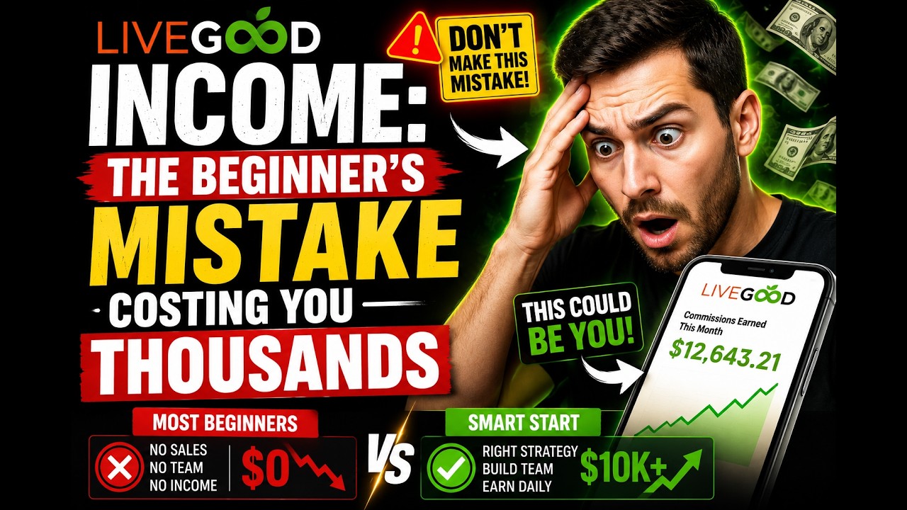 LiveGood Income: The Beginner's Mistake Costing You Thousands