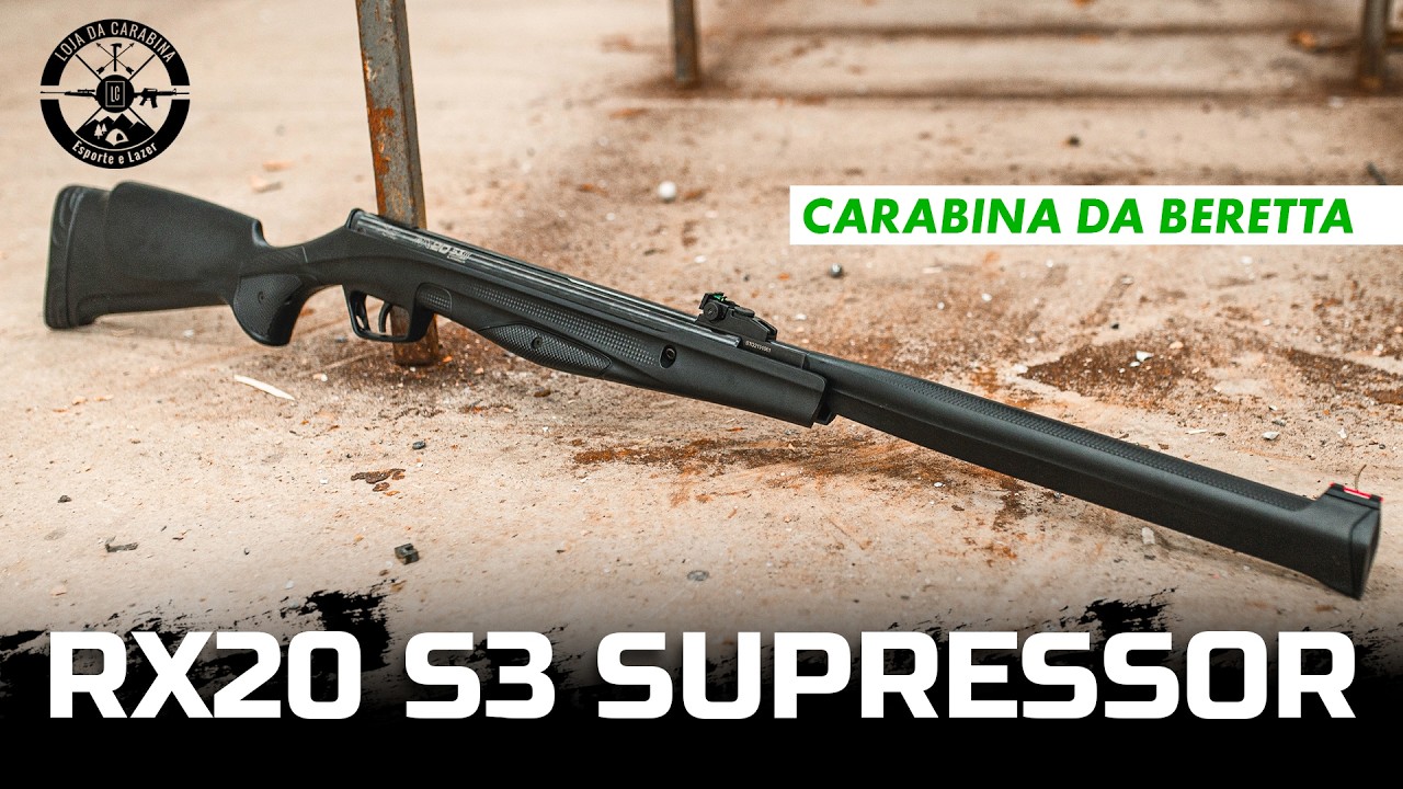 Carabina RX20 S3 Supressor Gas Ram 65 Kg Stoeger Beretta 5.5mm