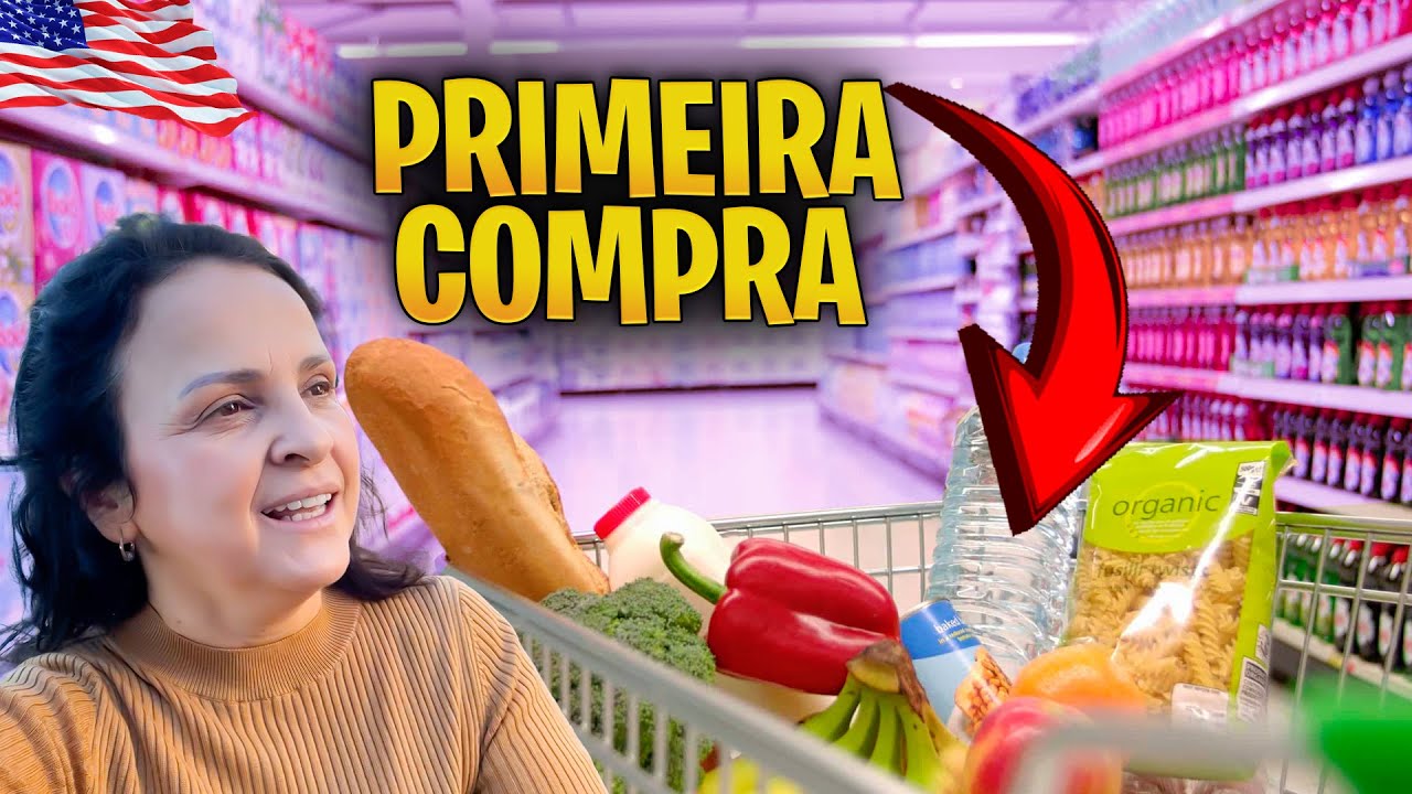 PRIMEIRA COMPRA NO MERCADO DOS EUA DEPOIS QUE CHEGUEI DO BRASIL🇧🇷