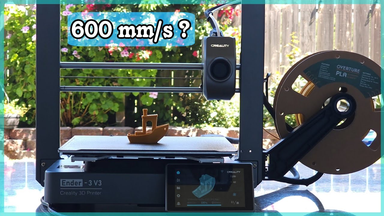 Ender 3 V3 Impresión en tiempo REAL | Benchy  NO TIMELAPSE | Fast 3D Printing