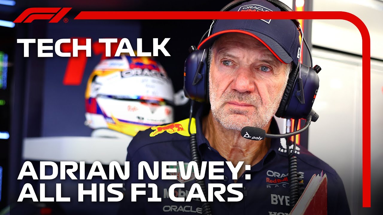 Every Adrian Newey F1 Car | F1 TV Tech Talk