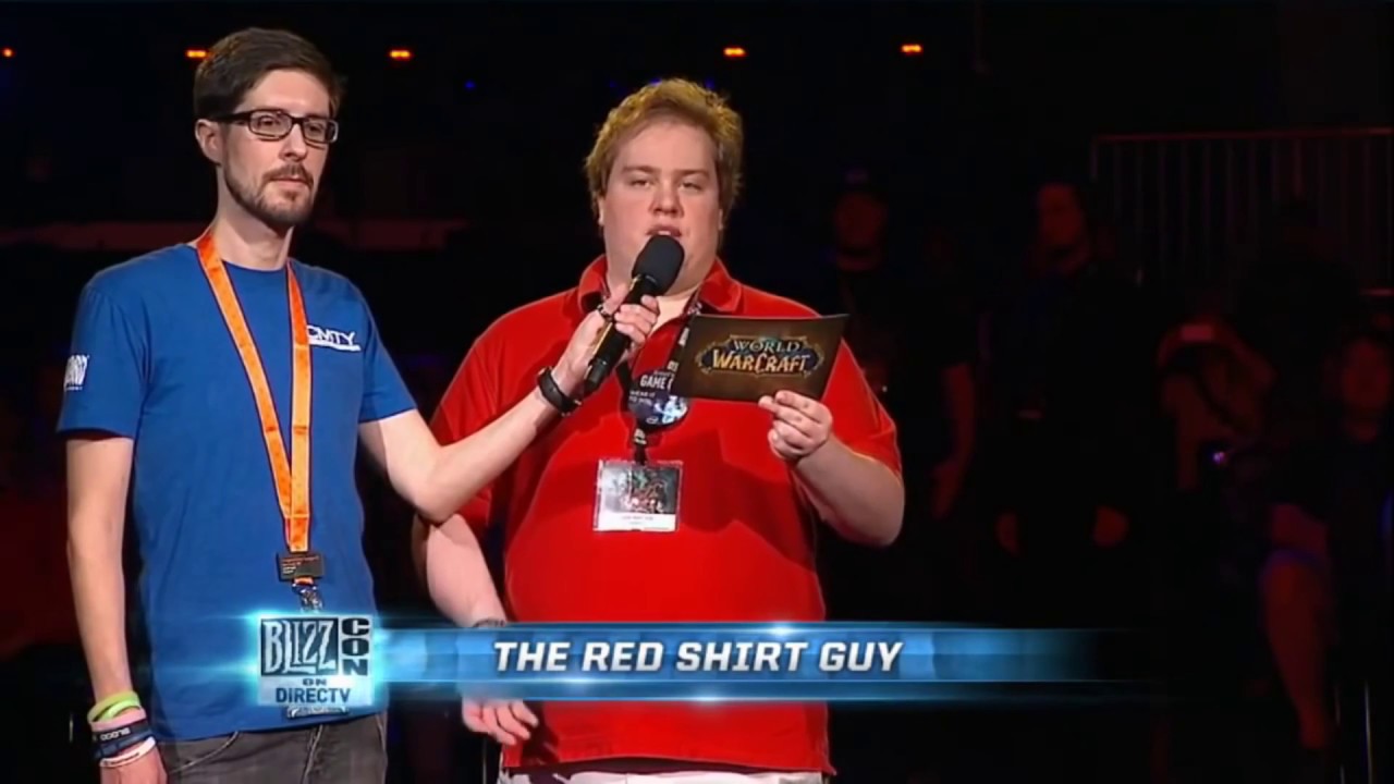 Red Shirt Guy Blizzcon 2010–2016 и его местоположение NPC