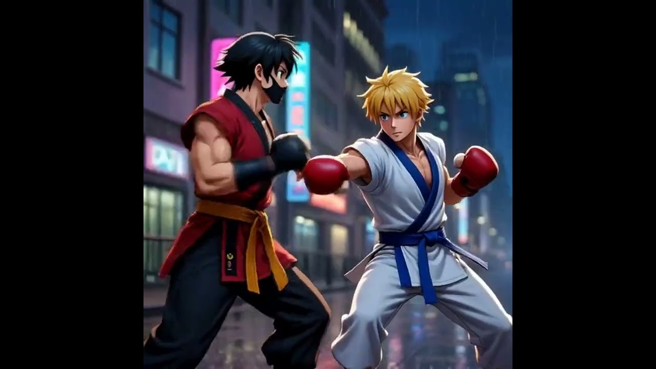 #Ai #Generic #AiStarMeta #Grok Animated Fight art