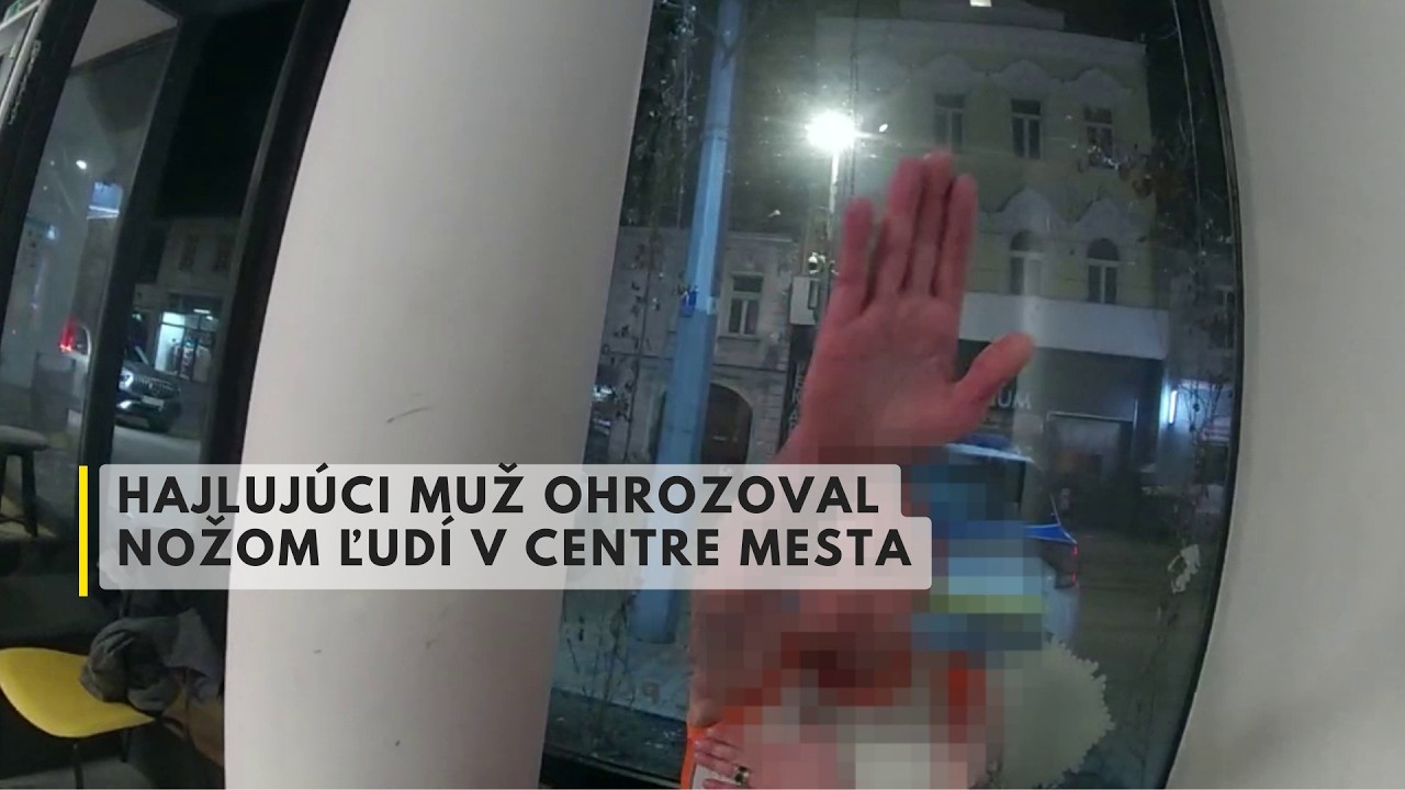 Muž s nožom ohrozoval ľudí v centre mesta