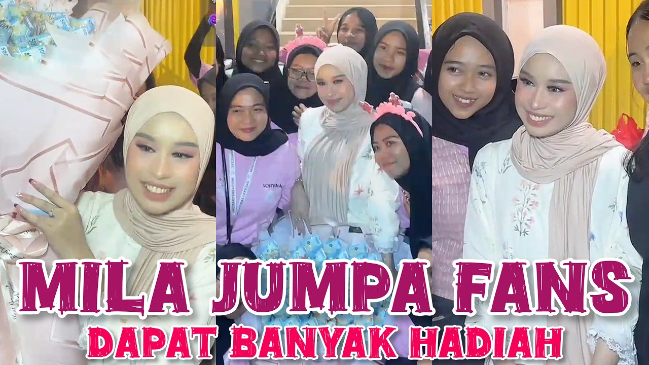 MILA KETEMU FANS, BANYAK HADIAH UNTUK MILA #milen #milavalen