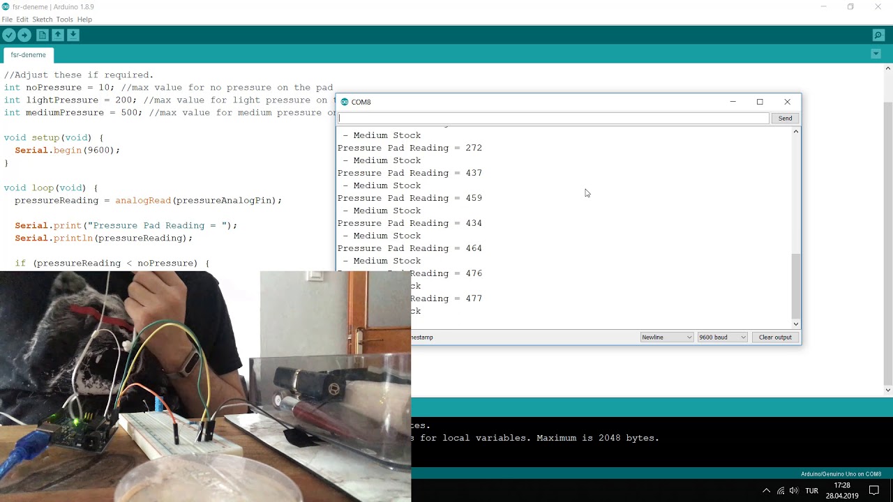 FSR Arduino bağlantısı
