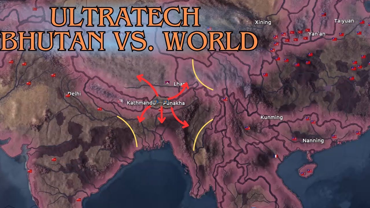 Ultratech Bhutan VS. World - HOI4 timelapse