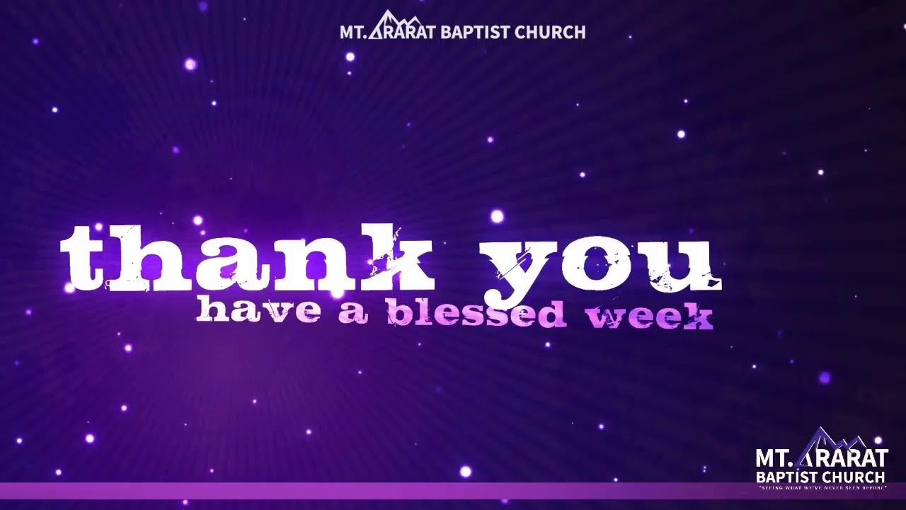 Mt. Ararat Sunday Morning Service! | 12/28/2025