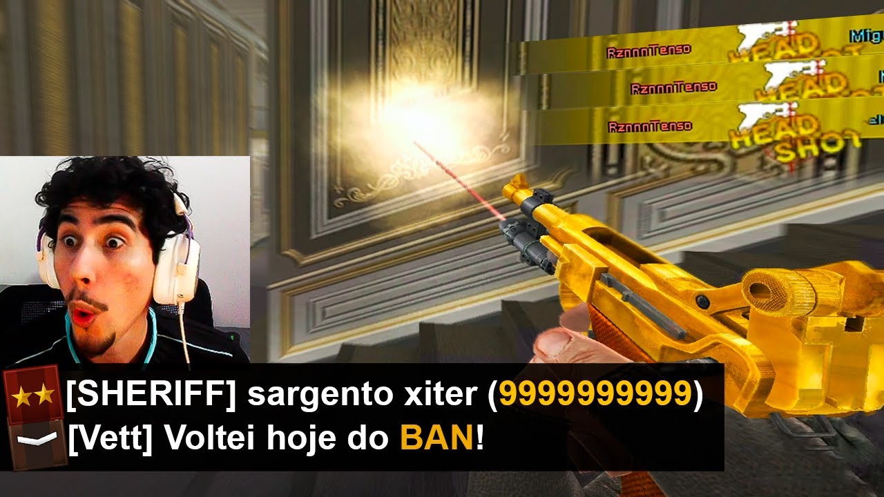 jogando CONTA BANIDA! Usei boina de MAJOR na SARGENTO!