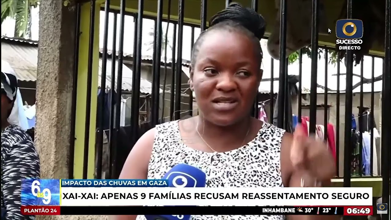 PELO MENOS 9 FAMÍLIAS RECUSAM ABANDONAR CASAS INUNDADAS NO BAIRRO MALHANGALENE, EM XAI-XAI
