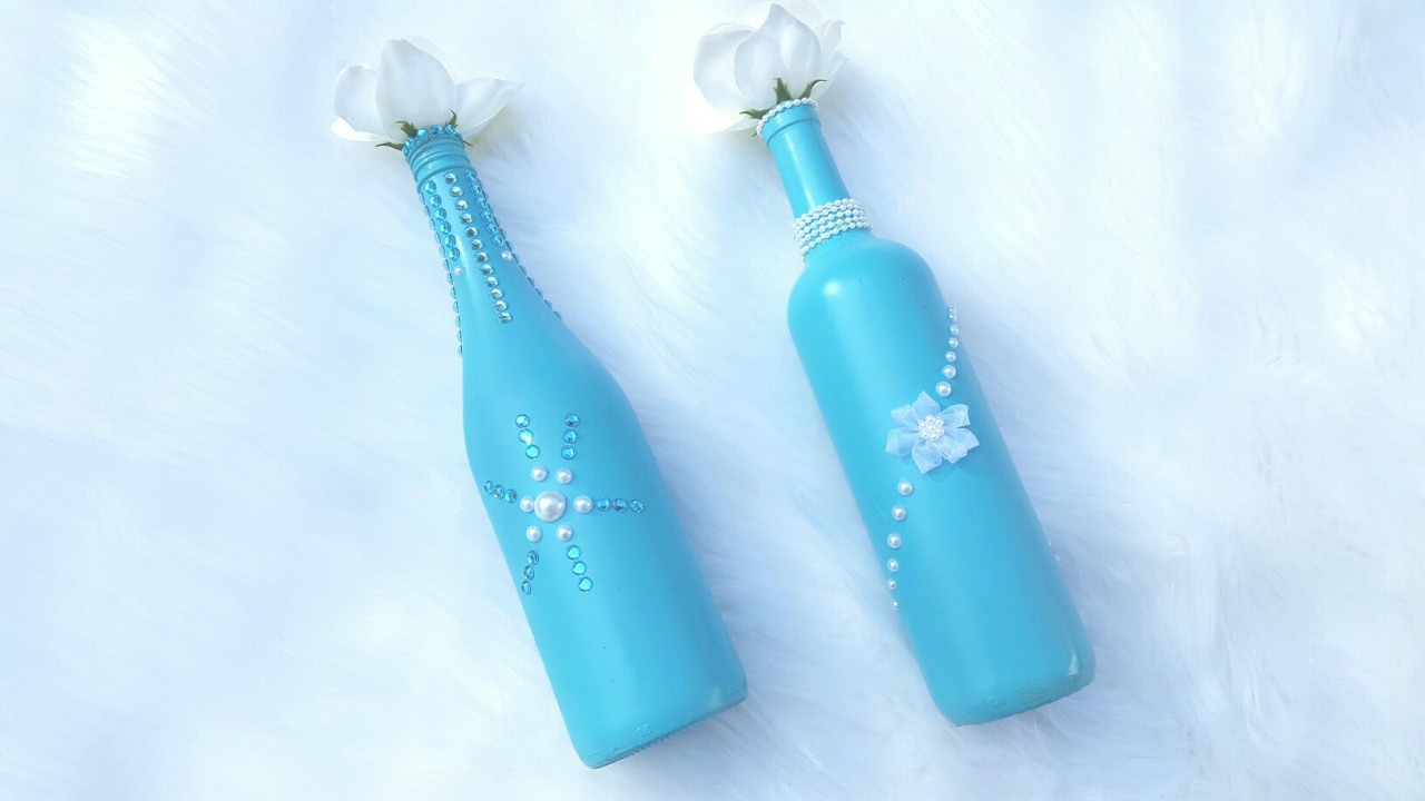 WEDDING DIY COLLAB w/ Beverly's Design Time | Upcycled Bottles