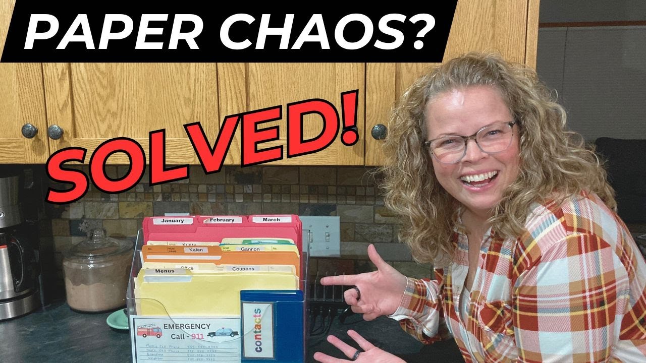 Organize Paper Clutter with This Simple System!