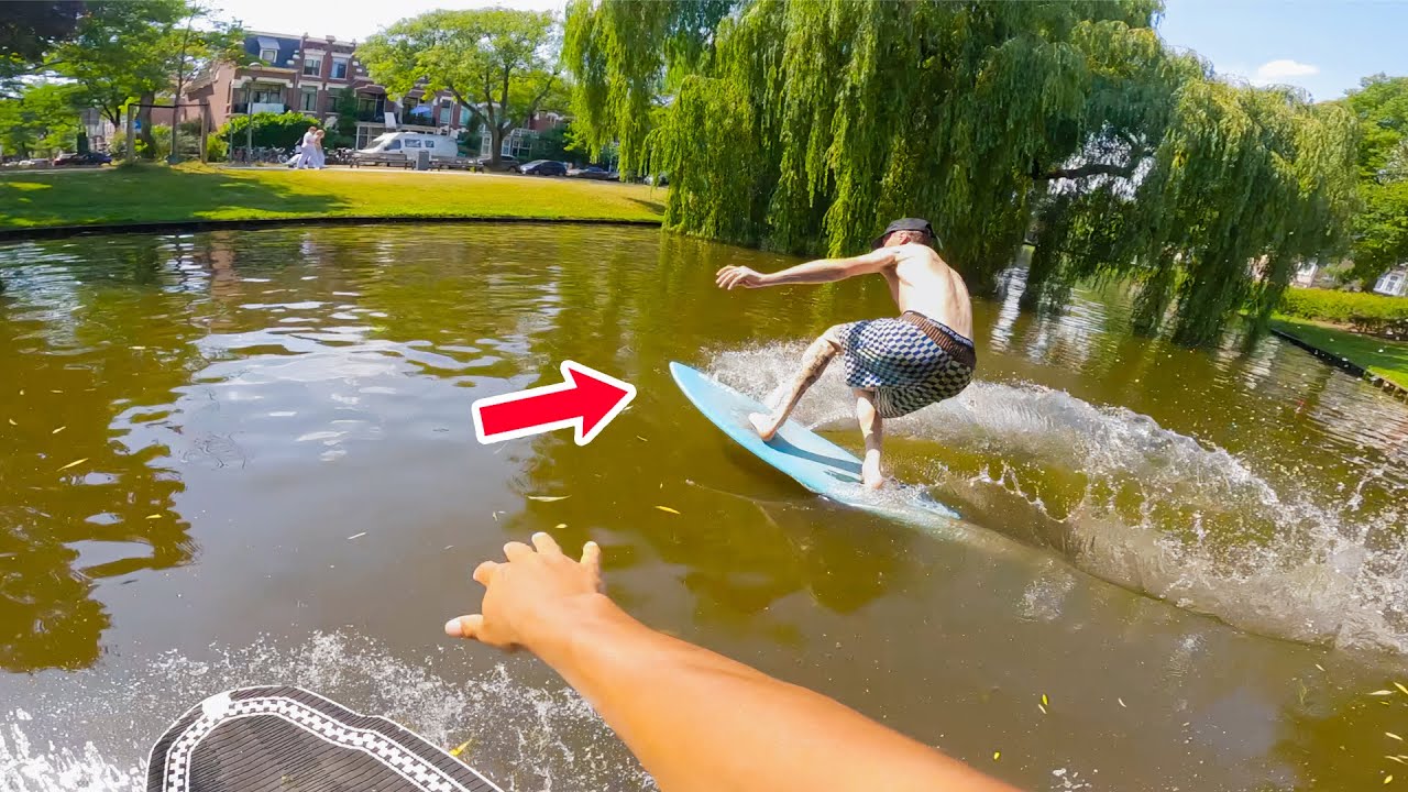 How to cross a canal on a Skimboard in 1 day!