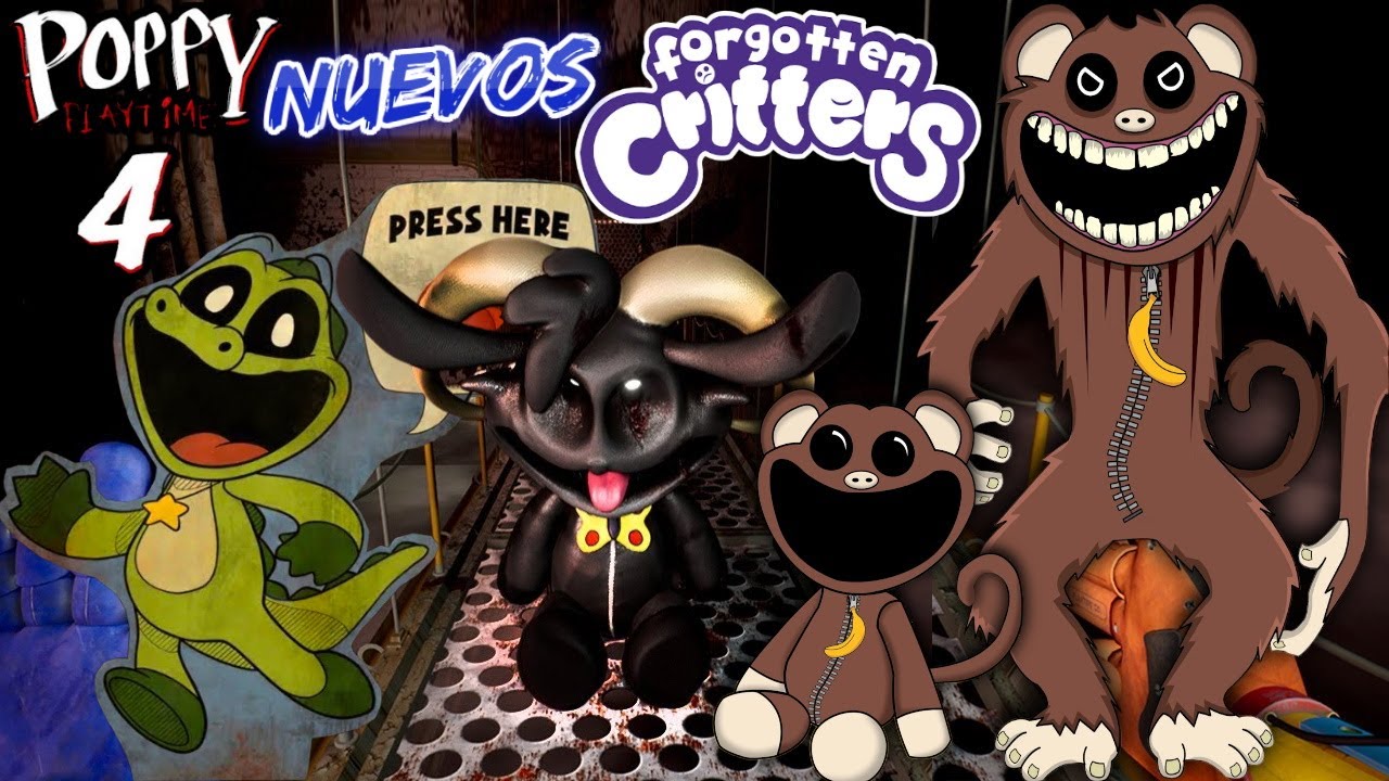 NUEVOS SMILLING CRITTERS RECHAZADOS VIVEN EN CRITTER LAND POPPY PLAYTIME CAPITULO 4 I Manic Monkey