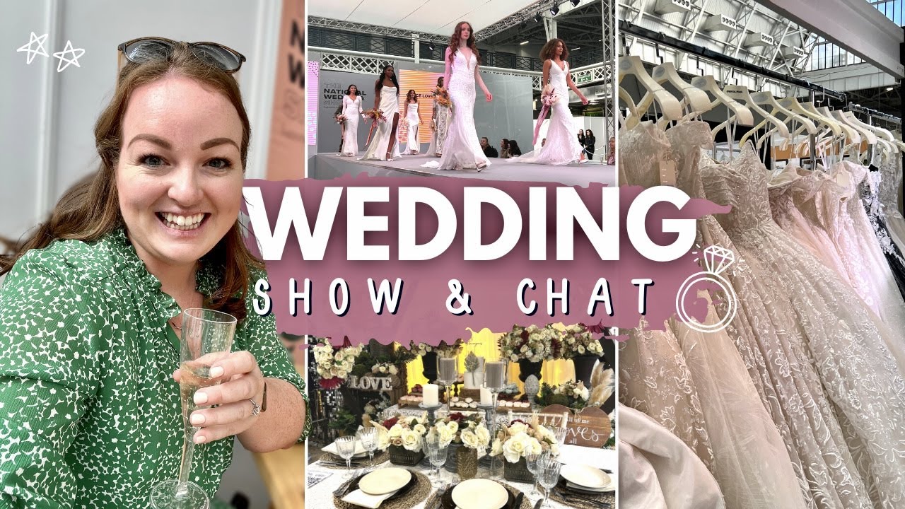 COME TO A WEDDING SHOW WITH ME! 👰🏻‍♀️ bridal gowns catwalk, unboxing my wedding shoes & new trends ✨