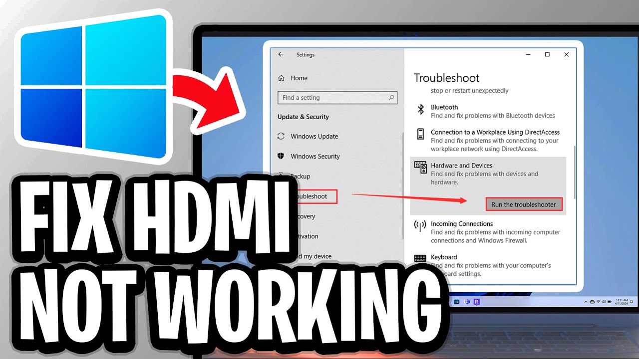 How To Fix HDMI Doesn't Work On PC or Laptop - Full Guide