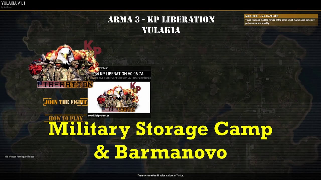 Military Storage Depot & Barmanovo [Arma 3] [KP Liberation] [Solo]