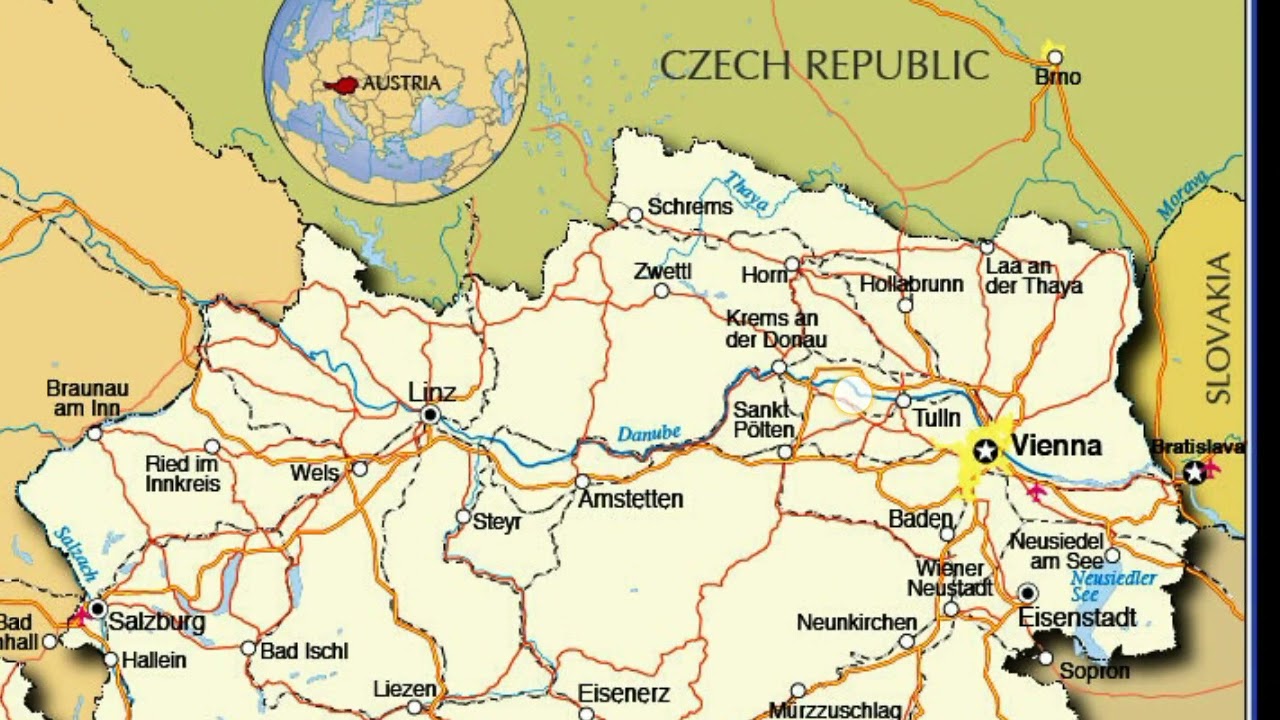 Map of Austria