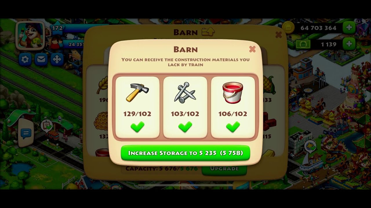 TOWNSHIP Level 172 Upgrading Barn !!!