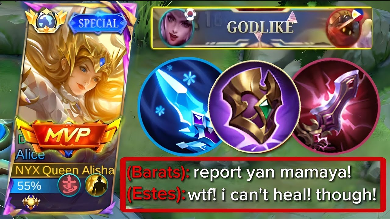 GLOBAL ALICE TIPS 2024 TO COUNTER META HERO (INTENSE MATCH) BEST BUILD| MLBB