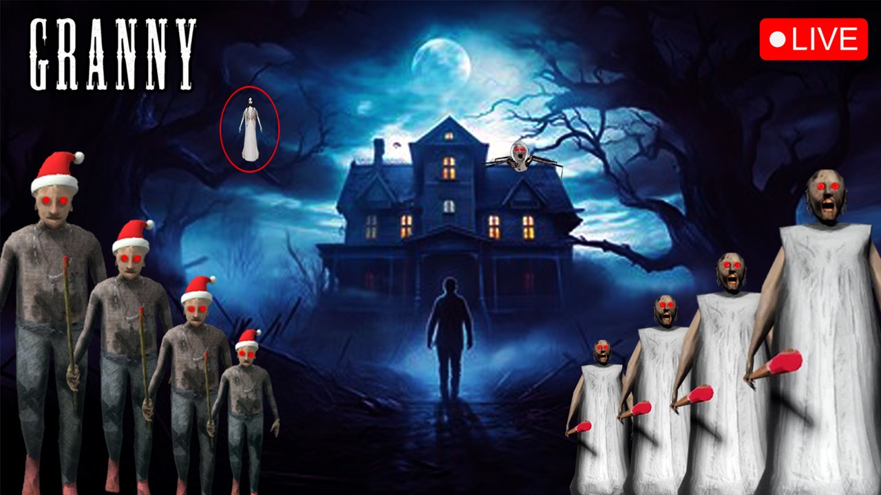 GRANNY LIVE GAMEPLAY || HORROR LIVE STREAM || GRANNY GRANDPA LIVE #shorts #granny #shortslive