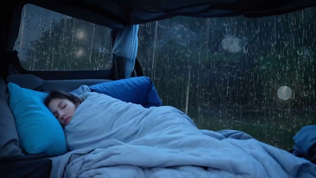 Fall Asleep in 5 Minutes with Heavy Rain in the Forest | Focus and Beat Insomnia with Natural Sounds