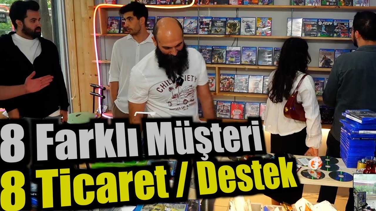 8 Farklı Müşteriyle Alış Veriş